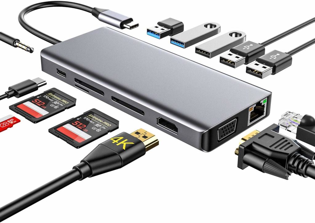 In Usb C Hub Mit Hdmi Ausgang Kartenleser Und Usb Ports F R