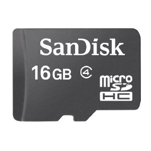 SanDisk Micro SDHC 16GB Class 4 Speicherkarte