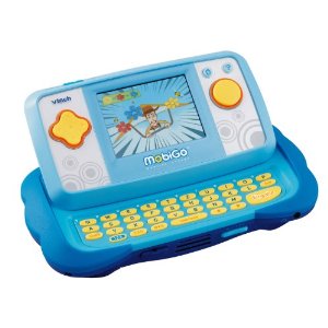 VTECH 80-115804 - MobiGo Lernkonsole TFT-Touch Display blau inklusiv Lernspiel Toy Story 3