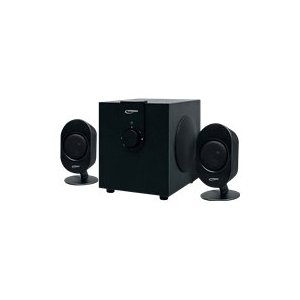 Typhoon SW-300 2.1 Lautsprechersystem mit Holz-Woofer und Bass-Reflexsystem