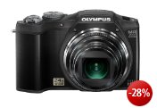 Olympus SZ-31MR Digitalkamera (16 Megapixel, 24-fach opt. Zoom, 7,6 cm (3 Zoll) Display, 3D Fotos , bildstabilisiert) schwarz