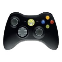 Microsoft Xbox 360 Wireless Controller - Game Pad - Microsoft Xbox 360 - Schwarz (NSF-00002)