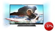 Philips 47PFL6007K/12 119 cm (47 Zoll) Ambilight 3D LED-Backlight-Fernseher, Energieeffizienzklasse A+  (Full-HD, 400 Hz PMR, DVB-T/C/S2, CI+, WiFi, Smart TV) schwarz