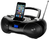 Dual P39i Portable Boombox (Apple iPod/iPhone Dock, CD-Player, UKW Tuner) schwarz