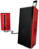 Monster Clarity HD Model One Monitors Monitorlautsprecher (Paar) mit Apple iPhone/iPod Dock rot