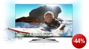 Philips 42PFL6907K/12 107 cm (42 Zoll) Ambilight 3D LED-Backlight-Fernseher, EEK A+ (Full-HD, 600Hz PMR, DVB-C/-T/-S, CI+, Smart TV Premium, WiFi) schwarz - metallic