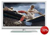 Grundig Bundesliga TV 46 VLE 8270 WL 117 cm (46 Zoll) 3D LED-Backlight-Fernseher, EEK A (Full-HD, 400 Hz PPR, DVB-T/C/S2, Smart Interactive TV) weiß