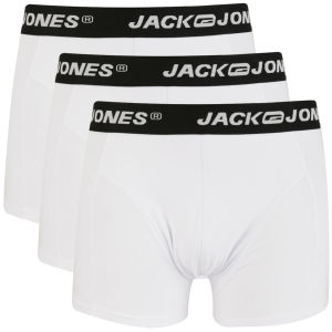 Jack & Jones Men's 3-Pack Aims Boxers - Optical White