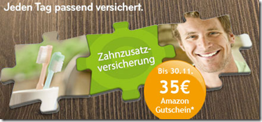 Bild zu Asstel Zahnzusatzversicherung ab 3€/Monat inkl. 35€ Amazon Gutschein (Laufzeit 24 Monate)