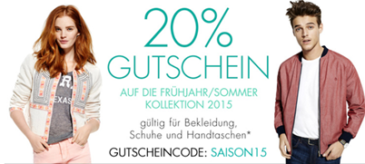 Bild zu Amazon: 20% Gutschein für die Frühjahr/Sommer Kollektion