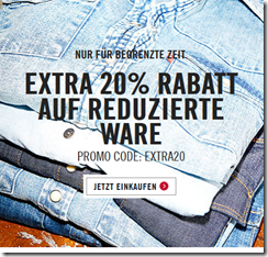 Bild zu Levis.de: 50% Rabatt im Sale + 20% Extra-Rabatt auf alle bereits reduzierten Artikel + keine Versandkosten