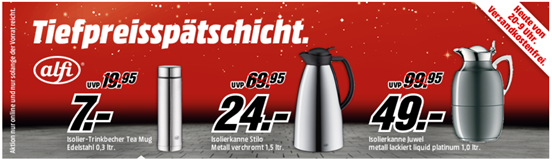 Bild zu Media Markt Tiefpreisspätschicht mit Isolierkannen von Alfi