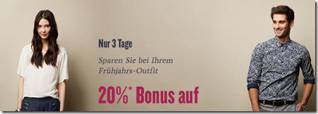 Bild zu Tom Tailor: 20% Rabatt auf Blusen, Hemden, Hosen und Jeans