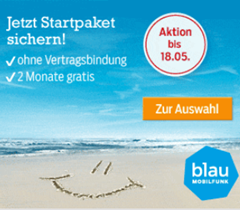 Bild zu Blau.de: 3 verschiedene Tarife (ePlus Netz) ohne Vertragsbindung 2 Monate kostenlos testen