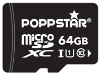 Bild zu Poppstar microSDXC Speicherkarte 64GB class 10 für 23,90€ + zwei weitere Wochenendangebote