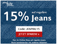 Bild zu Jeans Fritz: 15% Rabatt auf alle regulären Jeans