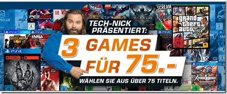 Bild zu Saturn: 3 Games für 75€ mit aktuell kleinen Preisfehler