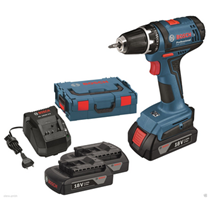 Bild zu Bosch GSR 18-2-LI Akku-Bohr-Schrauber inkl. 3 Akkus + L-Boxx für 149,90€