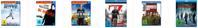 Bild zu Amazon: 4 Blu-rays für 30€ inklusive Versand