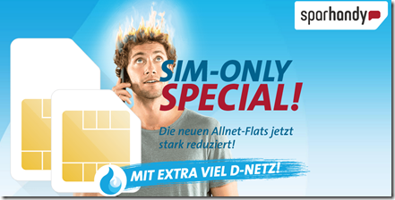 Bild zu Sparhandy: Allnet Flat + Datenflat im Telekom Netz ab 9,90€/Monat