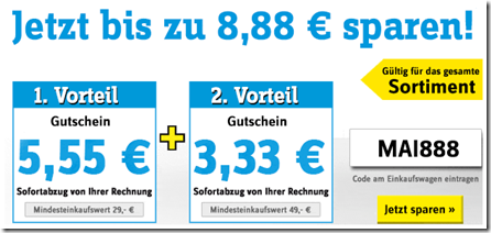 Bild zu Conrad: 5,55€ Gutschein ab 29€ oder 8,88€ ab 49€ Bestellwert