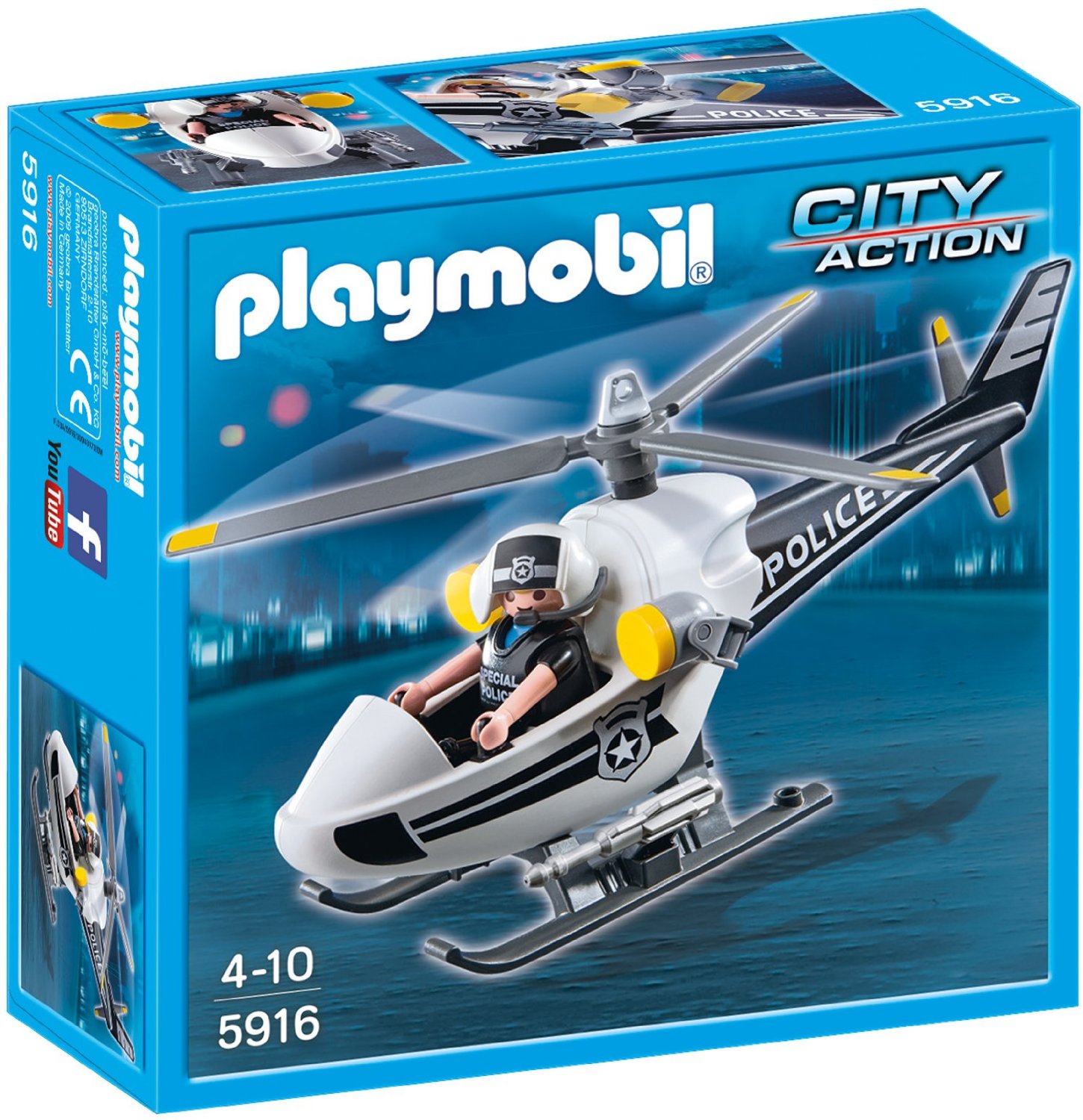 Bild zu [Prime] Playmobil Polizeihubschrauber (5916) für 5,92€ inkl. Versand