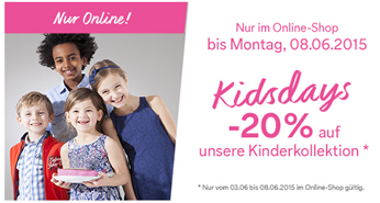 Bild zu C&A: 20% Rabatt auf die gesamte Kinderkollektion + 10% Newsletter-Rabatt