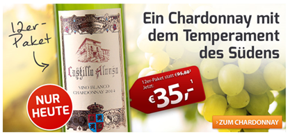 Bild zu Weinvorteil: 12 Flaschen Castillo Alonso – Chardonnay – VdT Castilla y León für 41,50€