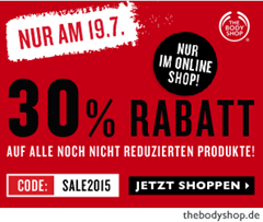 Bild zu The Body Shop: 30% auf alle Nicht-Sale-Produkte + im Sale bis zu 50% Rabatt und 3 kaufen und nur 2 bezahlen