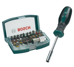 Bild zu Bosch 32-tlg. Bit-Set + Bithalter-Schraubendreher für 11€