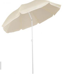 Bild zu Sonnenschirm in Creme mit 140/180/200 cm Durchmesser ab 5,95€