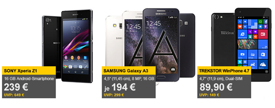 Bild zu Die Allyouneed.com Angebote zum Wochenende, so z.B. Samsung Galaxy A3 für 194€