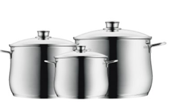 Bild zu WMF 0730036040 Kochgeschirr-Set 3-teilig Diadem Plus für 49,95€