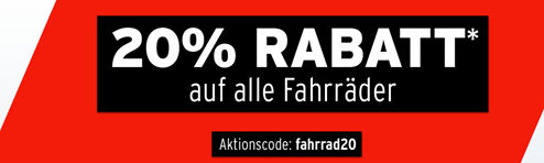 Bild zu Karstadt: 20% Rabatt auf alle Fahrräder