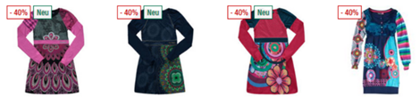 Bild zu Desigual Mädchen Kleider für je 29,99€ zzgl. eventuell 3,95€ Versand