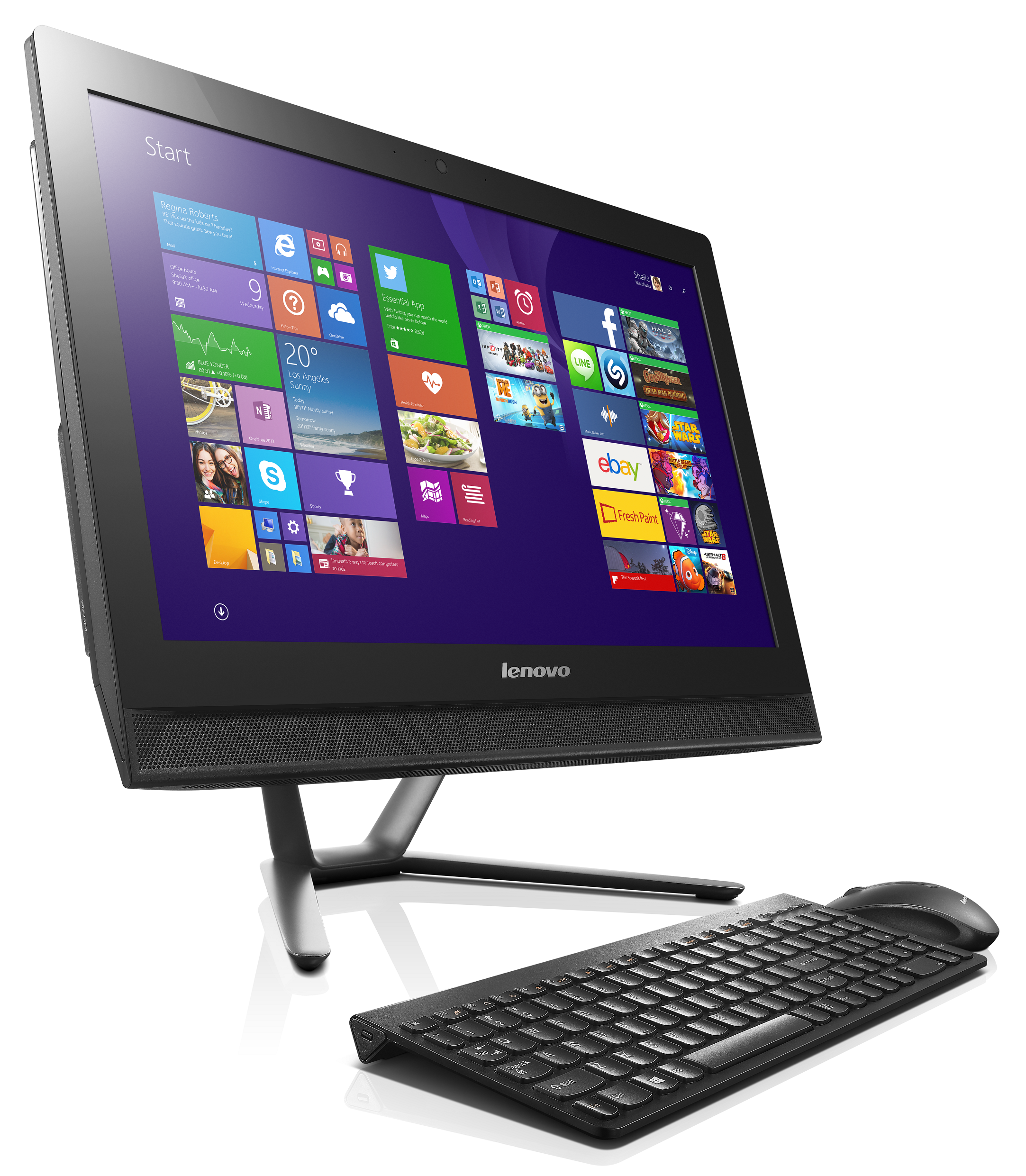 Bild zu 21,5 Zoll All-in-One PC Lenovo IdeaCentre C40-30 F0B40024GE bereits ab 374€ inkl. Versand