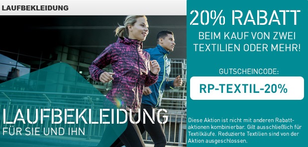 Bild zu RunnersPoint: 20% Rabatt auf Laufbekleidung beim Kauf von zwei oder mehr Artikeln