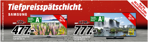 Bild zu Media Markt Tiefpreisspätschicht, z.B. SAMSUNG 32 GB SDHC Speicherkarte Class 10 EVO für 9€