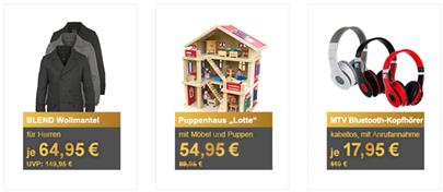 Bild zu Die Allyouneed.com Tagesangebote, z.B. Puppenhaus Lotte mit Zubehör für 54,95€