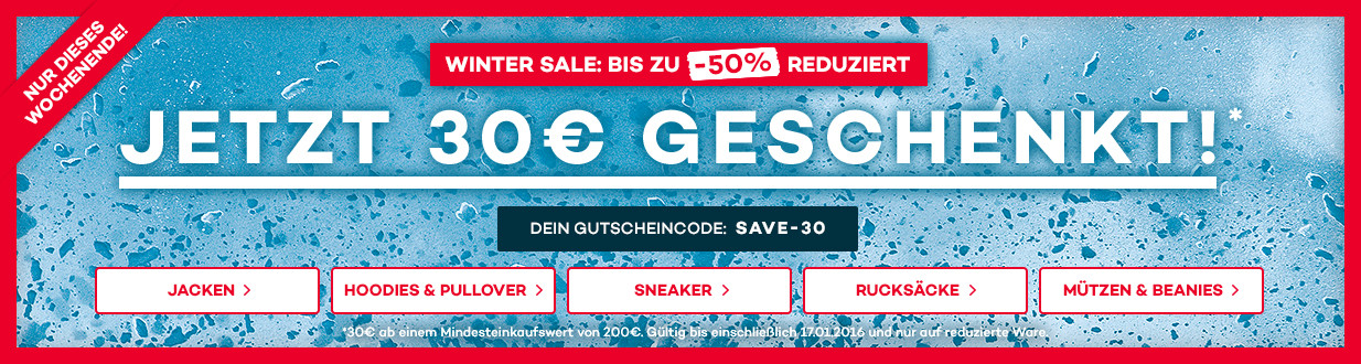 Bild zu Planet Sports: Winter Sale mit bis zu 50% Rabatt + 15€ oder 30€ Rabatt (120€/180€ MBW)