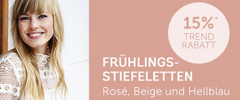 Bild zu Mirapodo: 15% Rabatt auf Frühlings-Stiefeletten (ab 25€ MBW)