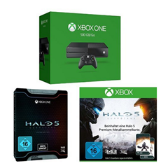 Bild zu Xbox One 500 GB Konsole 2015 + Halo 5: Guardians – Limited Edition + Halo 5 Sammelkarte für 299€