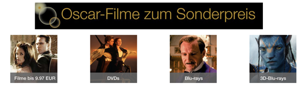 Bild zu Amazon: Oscar Filme zum Sonderpreis