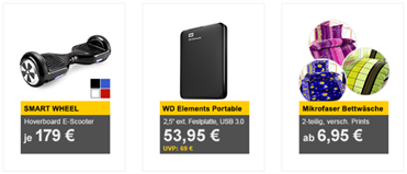 Bild zu Die Allyouneed.com Tagesangebote, z.B. Western Digital Elements Portable 1TB für 53,95€