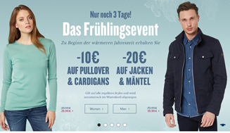 Bild zu Tom Tailor: 10€ Rabatt auf Pullover & Cardigans sowie 20€ Rabatt auf Jacken und Mäntel