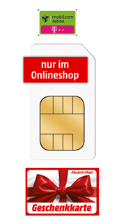 Bild zu 3GB LTE Datenflat im Telekom-Netz dank eines 185€ Media Markt Gutscheins für rechnerisch 3,95€ pro Monat