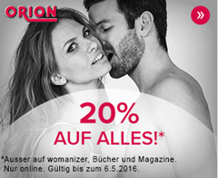 Bild zu 20% Rabatt auf Alles bei Orion.de