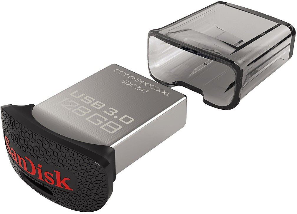 Bild zu 128 GB Flash-Laufwerk SanDisk Ultra Fit (USB 3.0) für 26,20€