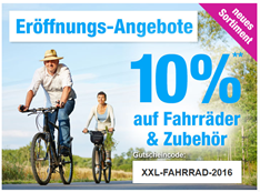 Bild zu GartenXXL: 10% Rabatt auf Fahrräder & Zubehör