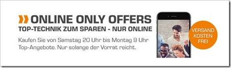 Bild zu Die Saturn “Online only offers” mit zahlreichen Angeboten aus allen Bereichen